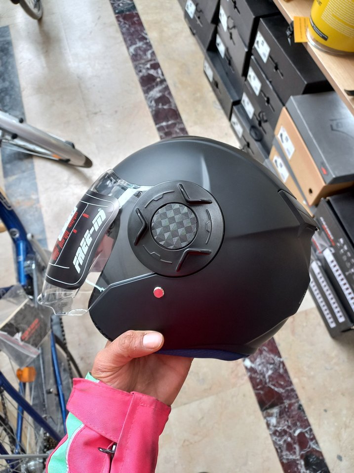 Mat Siyah Yarım Yazlık kask s m l xl xl bedenler - Görsel 5