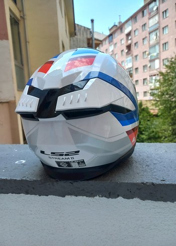 Renkli Baskılı Motosiklet Kaskı LS2 - Görsel 6