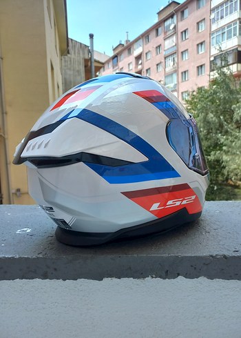 Renkli Baskılı Motosiklet Kaskı LS2 - Görsel 5