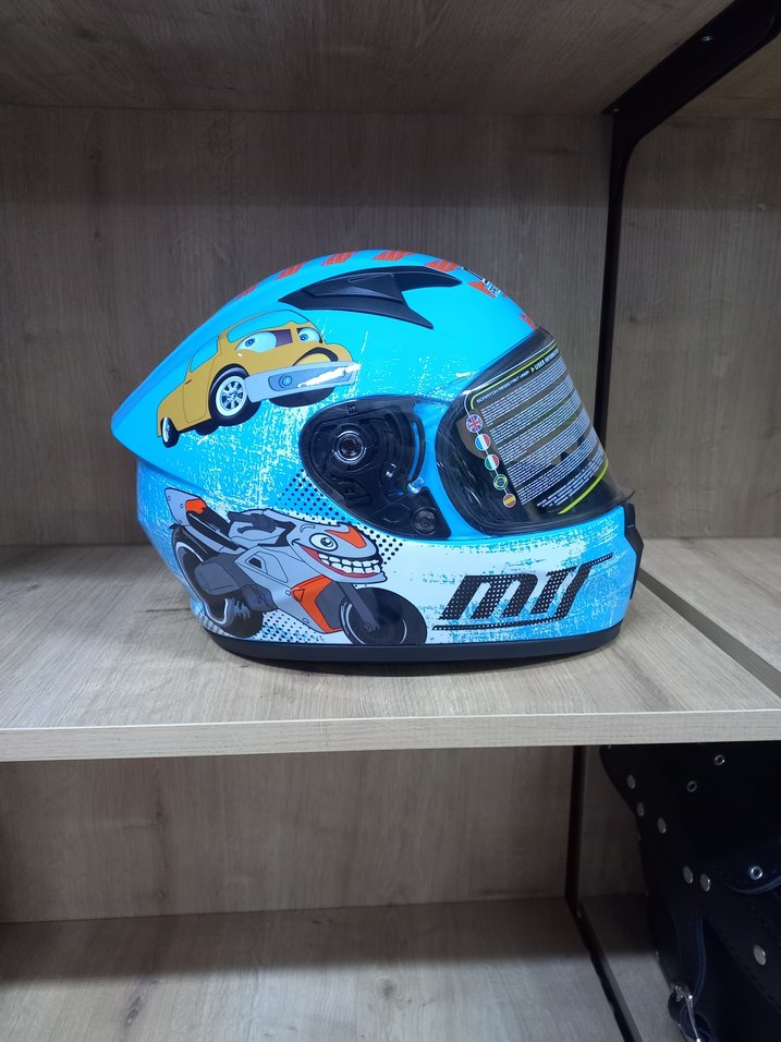 Motosiklet çocuk kaskı standart beden - Görsel 3