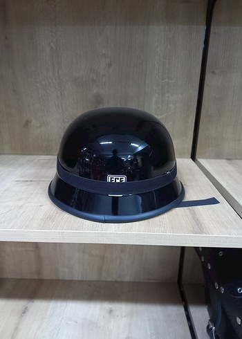 Parlak Siyah Yarìm Kask ve Renkli Gözlük Hediyeli - Görsel 4