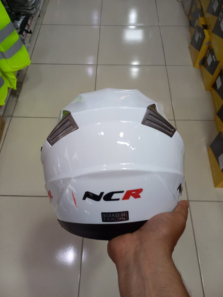 YARIM KASK BEYAZ RENK S M L XL - Görsel 3