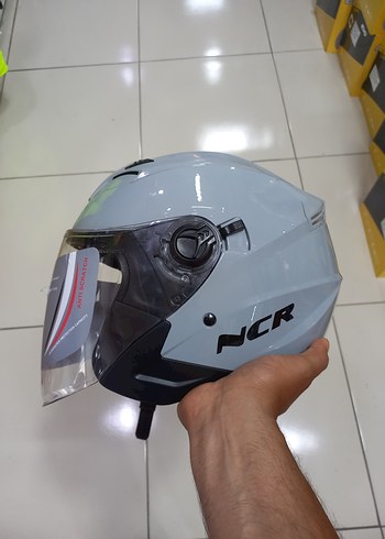 Gri renk yarım kask s m l xl - Görsel 3