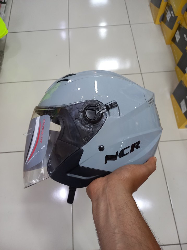 Gri renk yarım kask s m l xl - Görsel 3