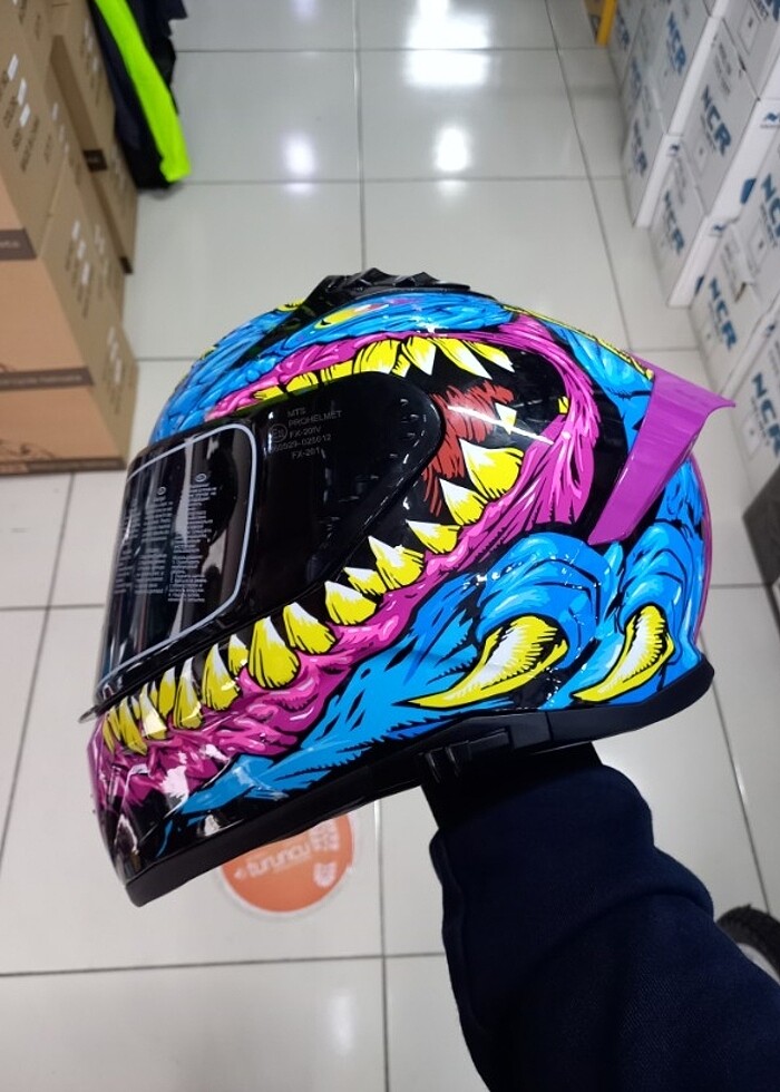 MT KASK FULL FACE KAPALI SIFIR ETİKETLİ - Görsel 2