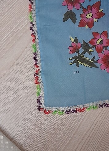  Beden mavi Renk Tığ oyası yemeni 