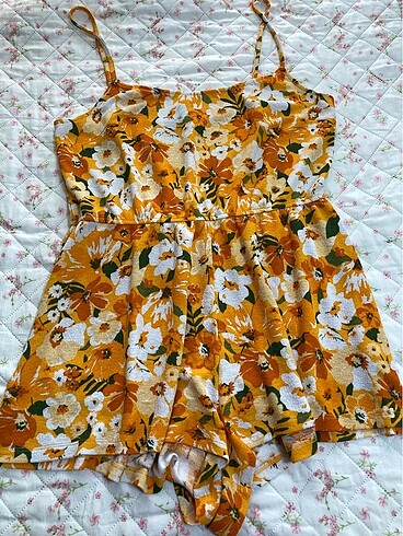 H&M Çiçekli kısa tulum
