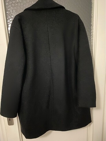 s Beden SİYAH KAŞE OVERSIZE KABAN