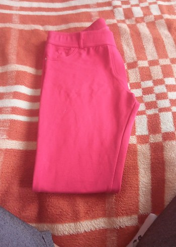 Pembe Kadın Midi Kumaş Pantolon