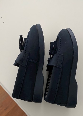22 Beden Erkek Çocuk Lacivert Püsküllü Özel Ayakkabı