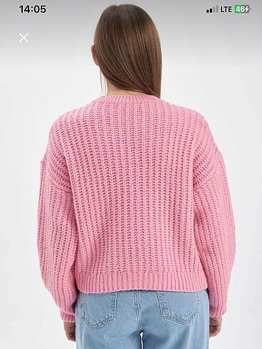 Defacto Pembe yumoş kazak