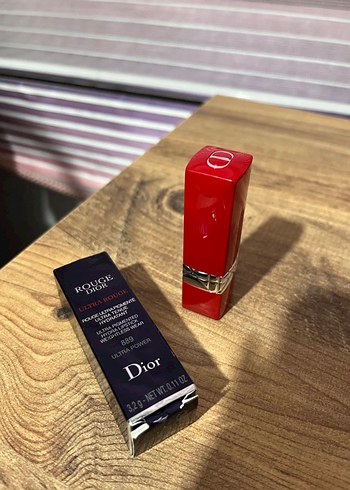 Dior Koyu Bordo Ruj CD İşaretli - Görsel 3