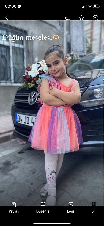 7 Yaş Beden Elbise 6/7 yas