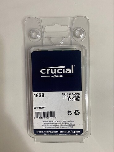 crucial DDR4-2666 // 16 GB