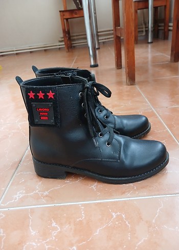 Kadın Siyah Deri Rock Punk Botlar