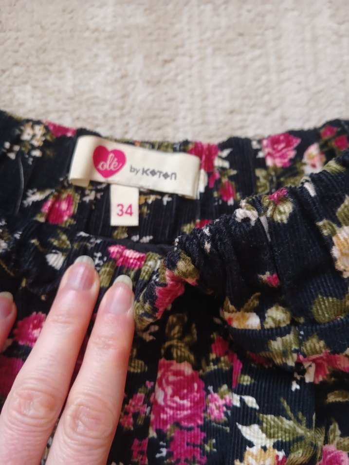 Çiçek Desenli Mini Etek - Görsel 3