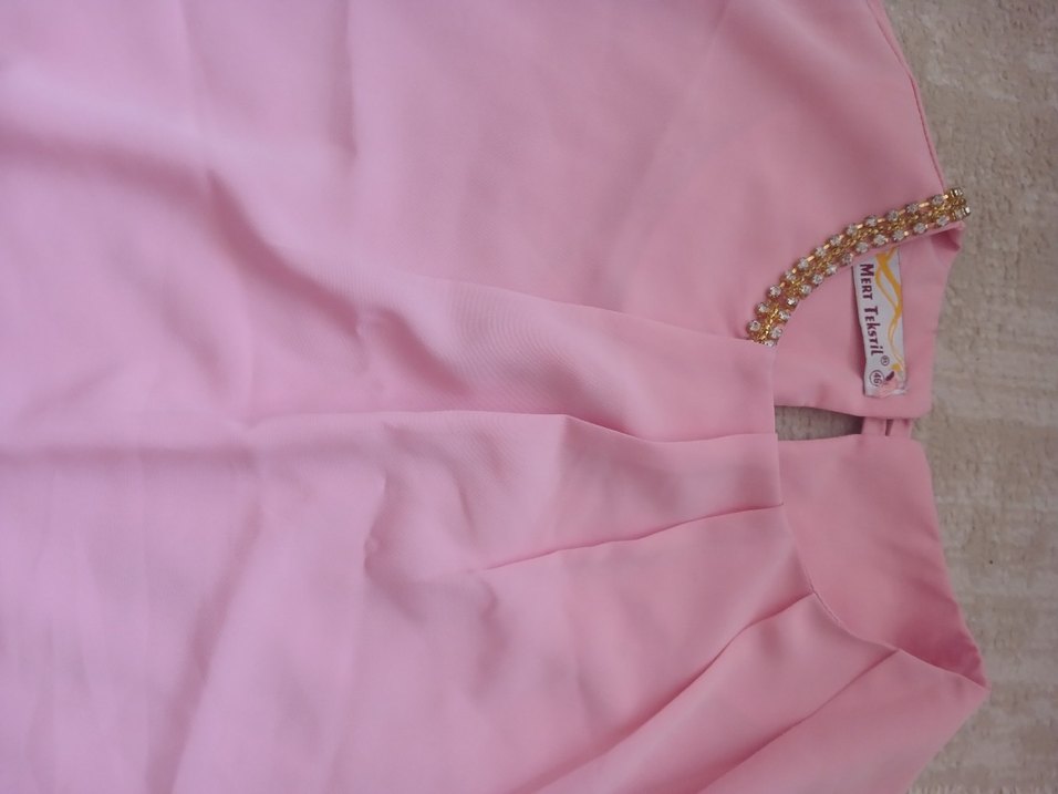 Önü pileli kadın bluz - Görsel 2