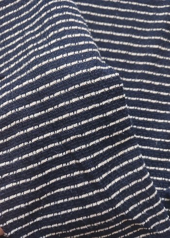 Çizgili Uzun Kollu Gri Kadın Kazak - Görsel 4