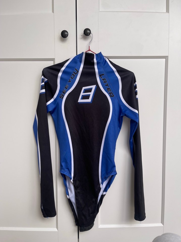 Mavi Uzun Kollu body - Görsel 2