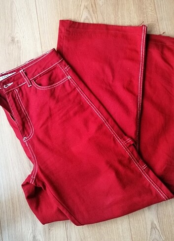 Kırmızı Kot Pantolon