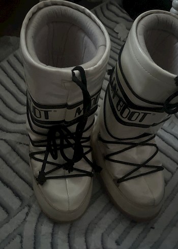 Beyaz Kadın Spor Botları Wedge Topuklu mom bot - Görsel 2