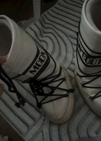 Beyaz Kadın Spor Botları Wedge Topuklu mom bot - Görsel 3