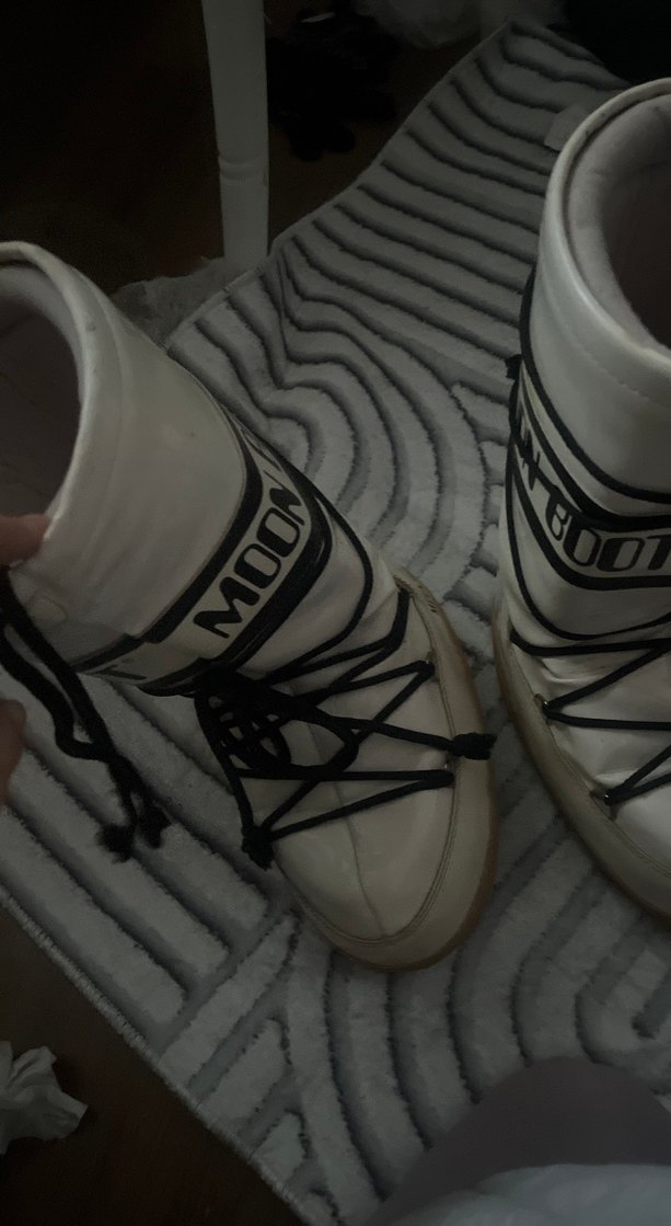 Beyaz Kadın Spor Botları Wedge Topuklu mom bot - Görsel 3