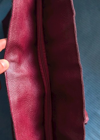Beden Bordo Deri Kadın Omuz kol Çantası