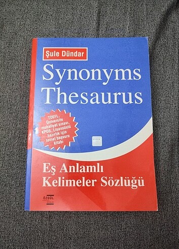 Şule Dündar Synonyms Thesaurus Eş anlamlı kelimeler sözlüğü