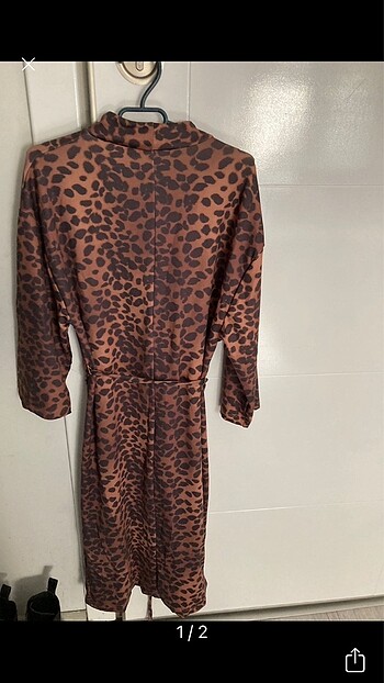 Zara leopar desen elbise