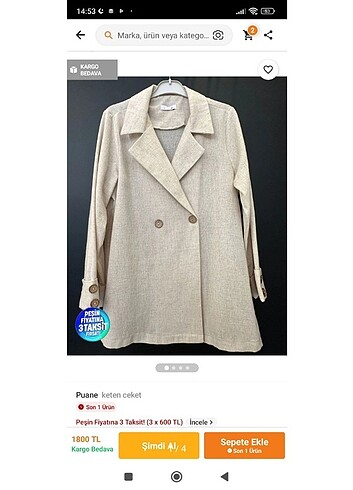 Blazer ceket 