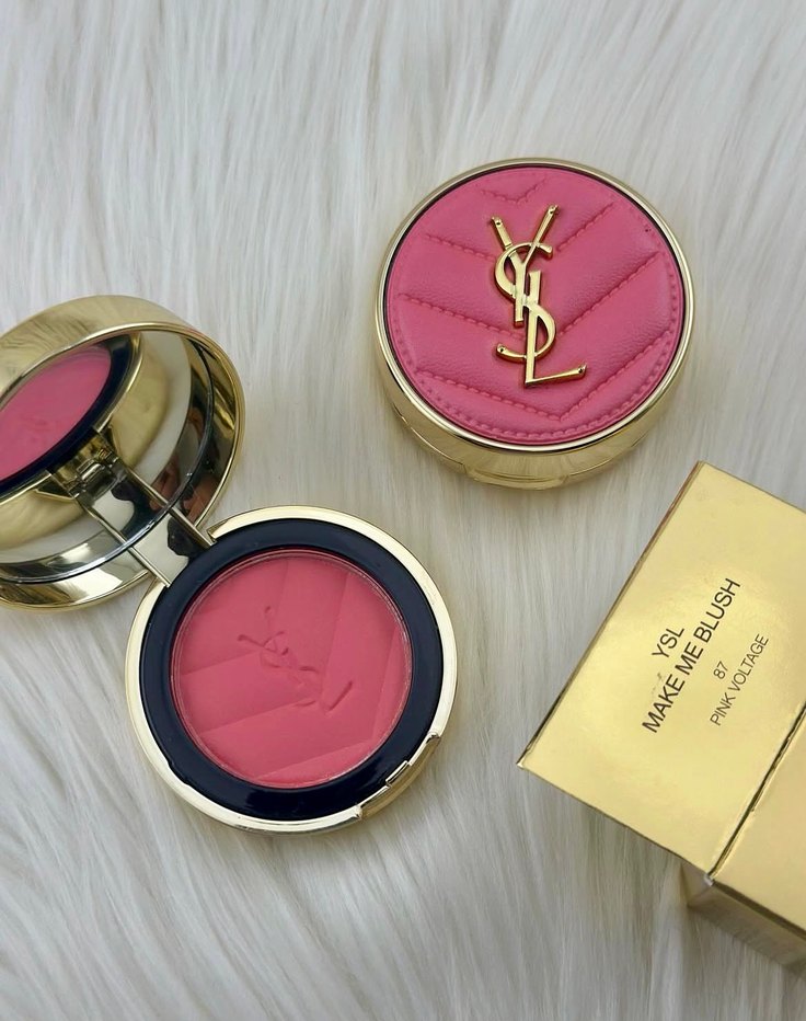 Yves Saint Laurent Parlak Pembe Allık - Görsel 3