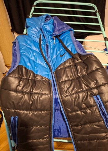 Mavi Siyah Kapitone Spor Yelek - Görsel 2