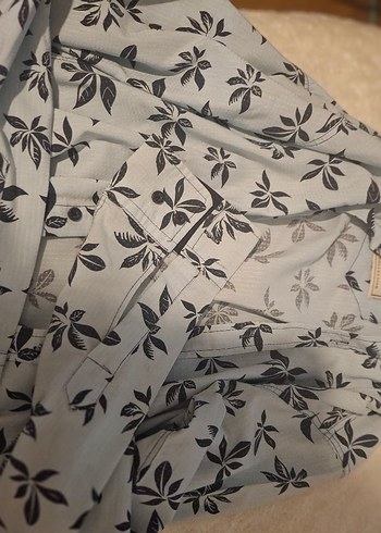 mavi Düğmeli Rahat Kesim erkek Kot Pantolon - Görsel 6