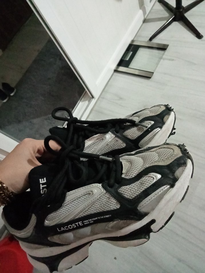 Lacoste Gri Bağcıklı kadın Ayakkabısı - Görsel 2