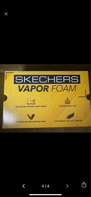 41 Beden gri Renk Skechers Vapor foam ayakkabı