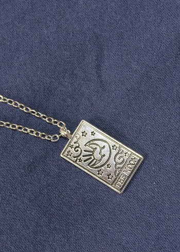 Vintage Gold Tarot Kart Kolye