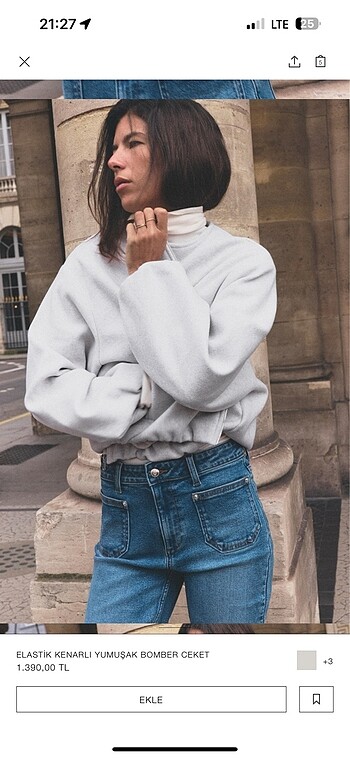 Zara ZARA BOMBER CEKET