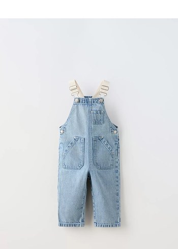 Erkek Çocuk Mavi Denim Tulum