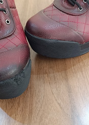 Bordo Kadın Dolgu Topuklu Klasik Ayakkabı 39 - Görsel 6