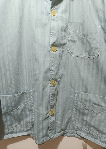 Düğmeli Erkek Gri Pijama Takımı 50 - Görsel 7