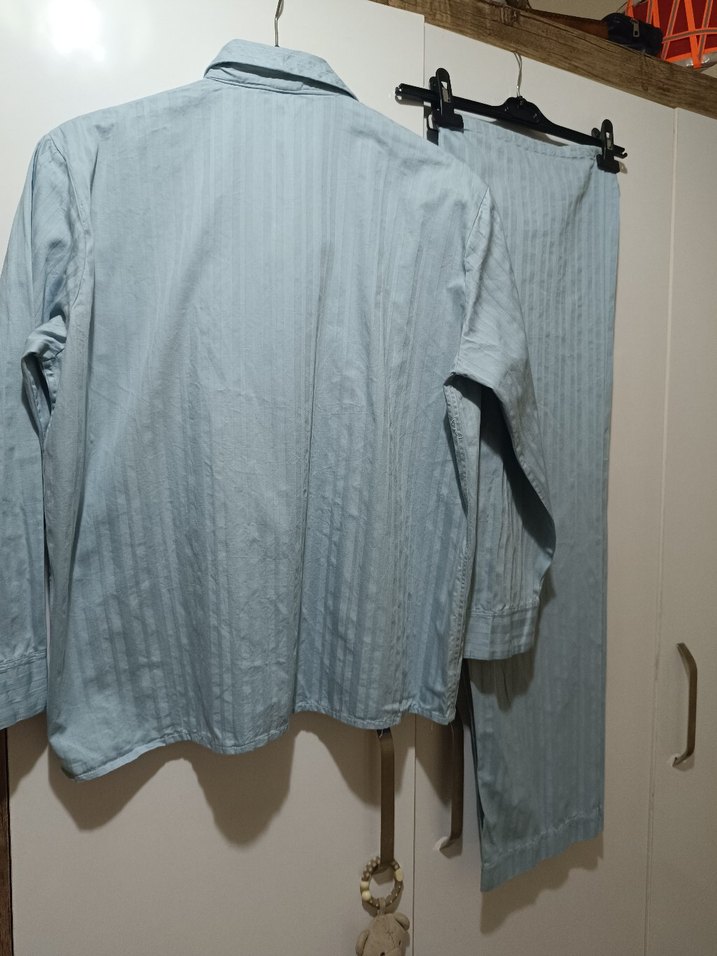 Düğmeli Erkek Gri Pijama Takımı 50 - Görsel 2