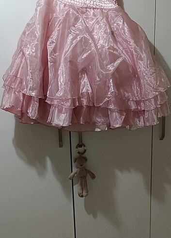 İNDİRİM de Kız çocuk Tüllü saten abiye 8-9 yaş - Görsel 6