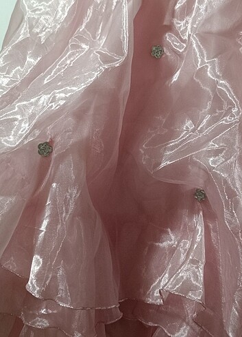 İNDİRİM de Kız çocuk Tüllü saten abiye 8-9 yaş - Görsel 5