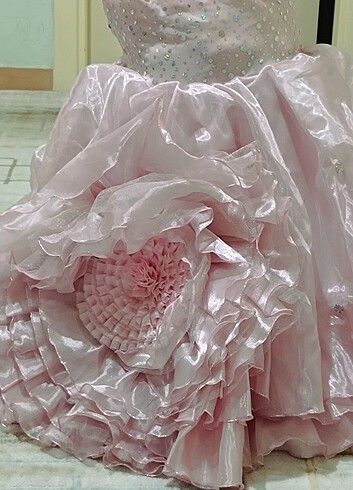 İNDİRİM de Kız çocuk Tüllü saten abiye 8-9 yaş - Görsel 10