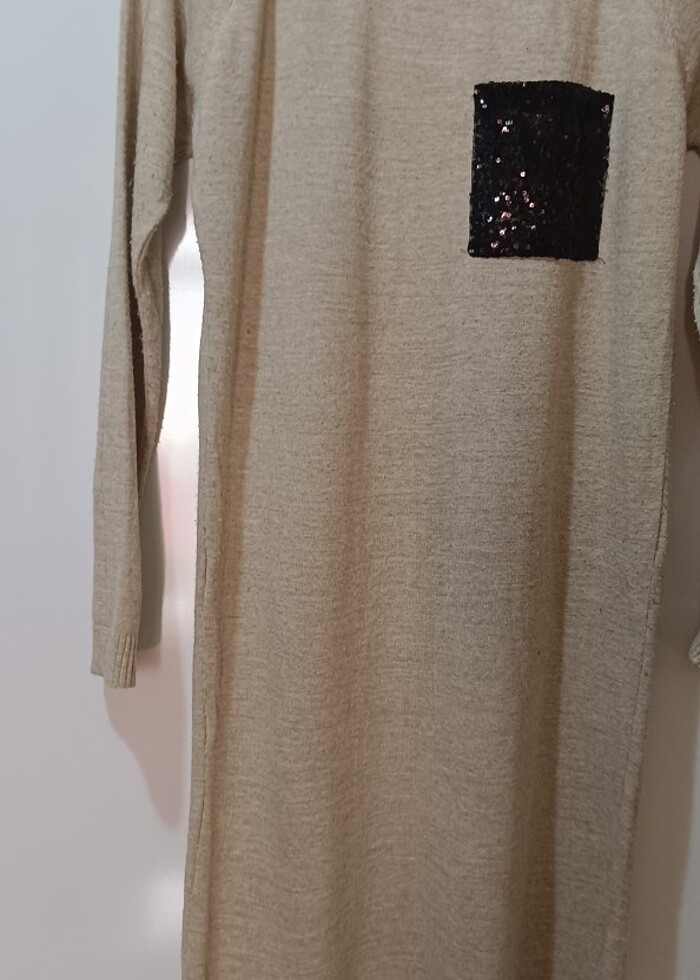 İndirim De Triko elbise cepli fullamoda - Görsel 2