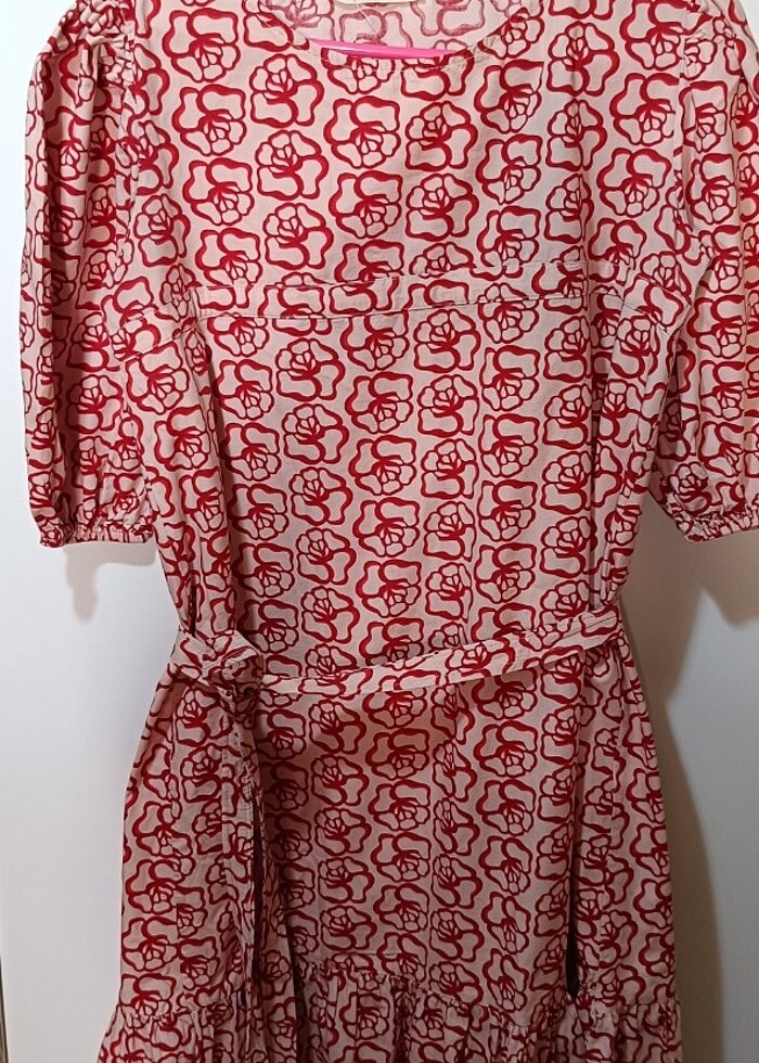 mybukle volanlı uzun elbise M/L uyumlu - Görsel 2