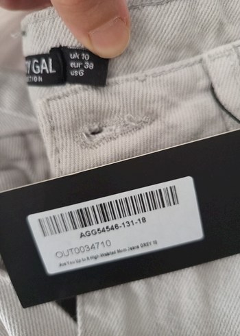 38 Beden Jean Pantolon Gri