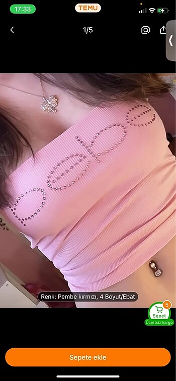 Bebe pembe crop