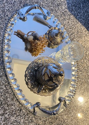 Aynalı damat kahvesi tepsisi - Görsel 2